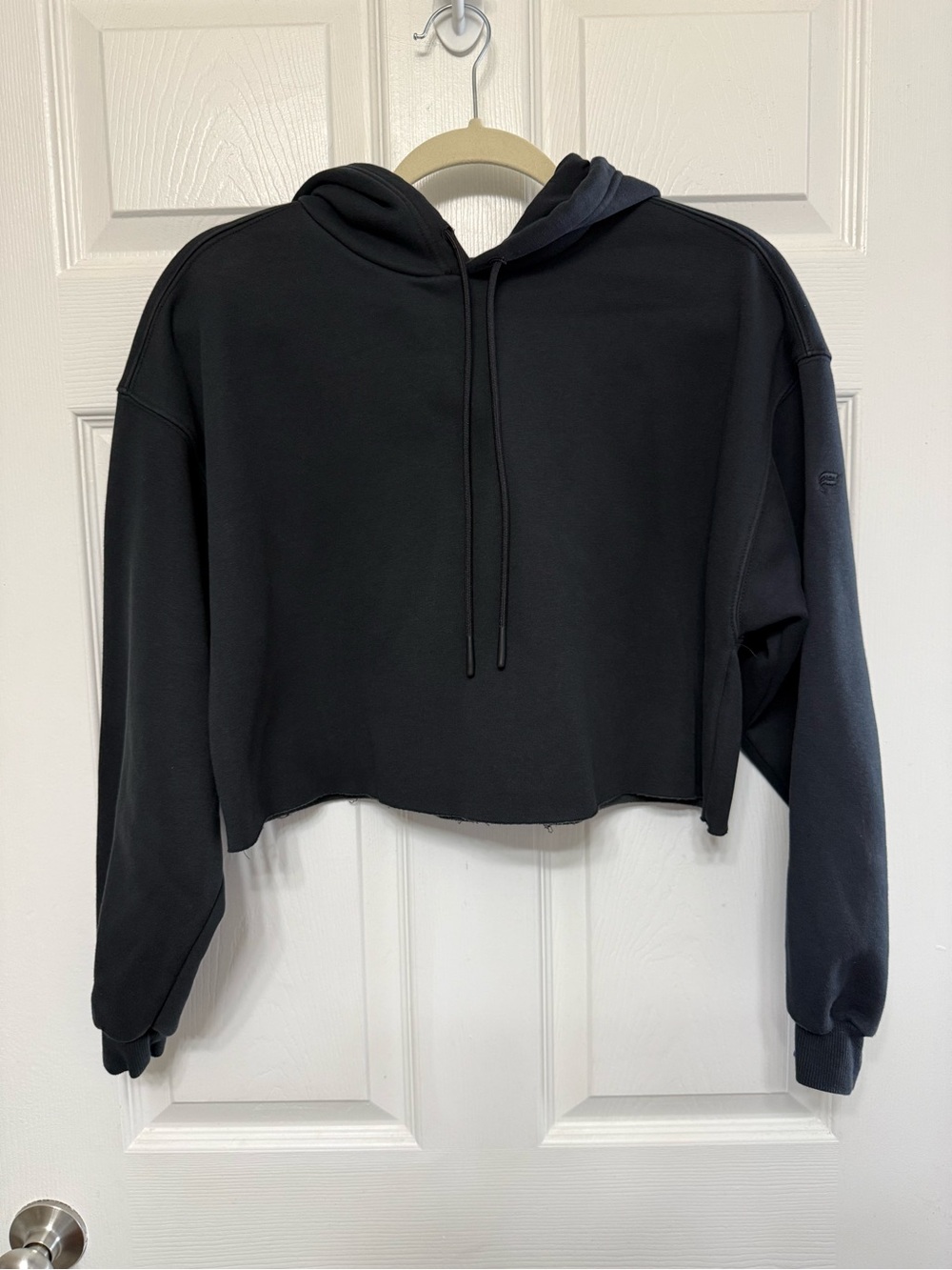Black Cropped Hoodie by Fabletics